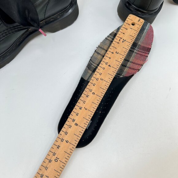 Dr. Martens Triumph Flannel Liner Leather Combat Boots - Picture 7 of 8